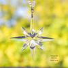 Goddess Style Crystal Snowflake Car Mirror Pendant - High-End Interior Ornament