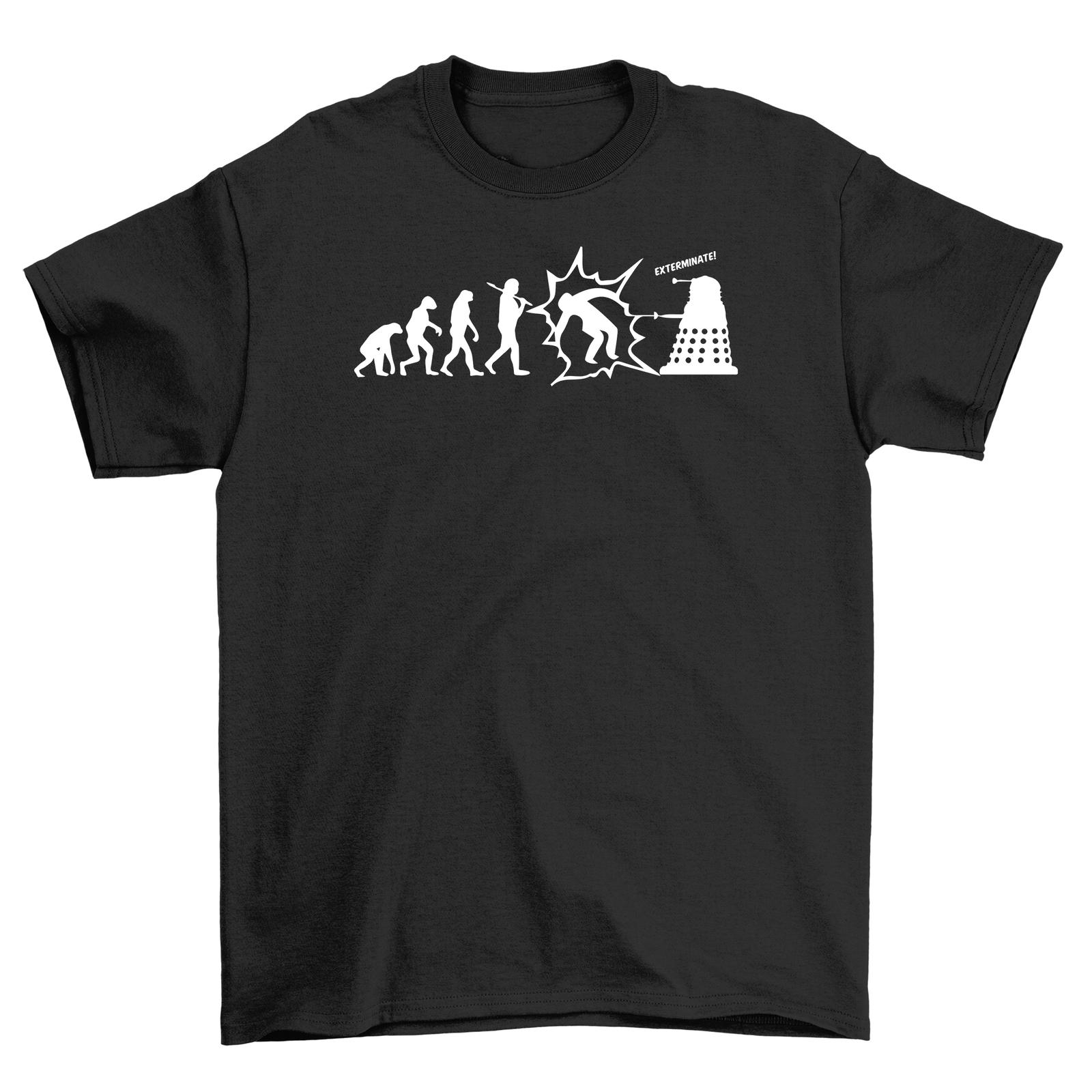 

Dalek Evolution T-Shirt Mens Womens Tees Top - Exterminate Boredom in Style! Unisex Tee with Funny M