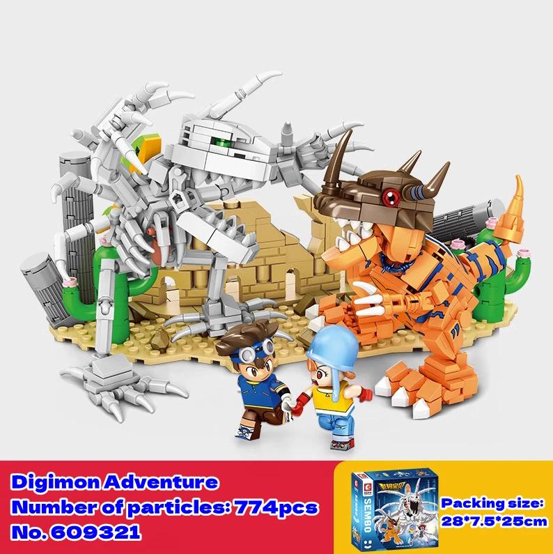 Digimon Building Blocks Kawaii Yagami Taichi Agumon Model Educational Assembly Childrens Toys Birthday Gift Gabumon Figure