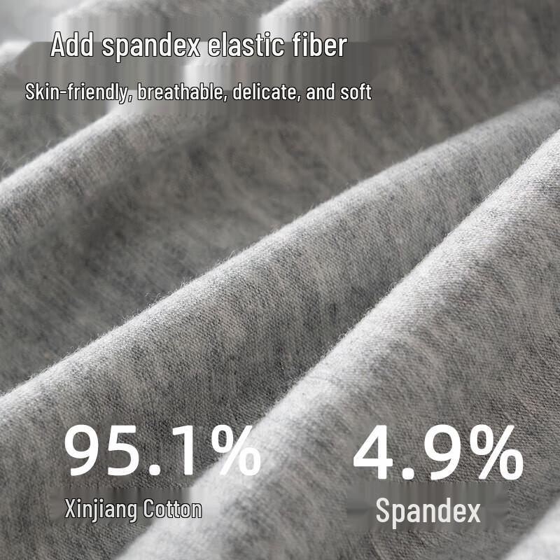 Langsha Men's 7A Antibacterial Cotton Boxer Briefs