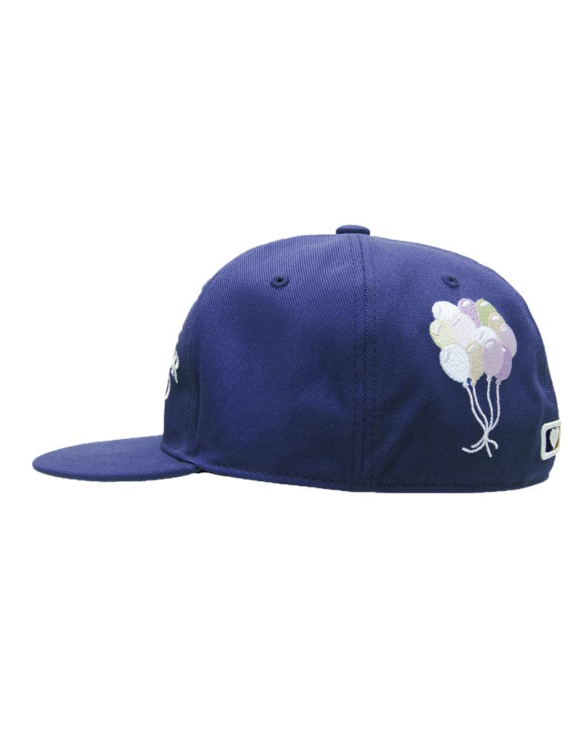 THEMUSEUMVISITOR Rabbit Embroidery Cap (Blue)