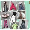 The Fur Coat Top Dress Pants for 30cm Foll Licca Doll  High School Doll New Arrived Gift for Girl