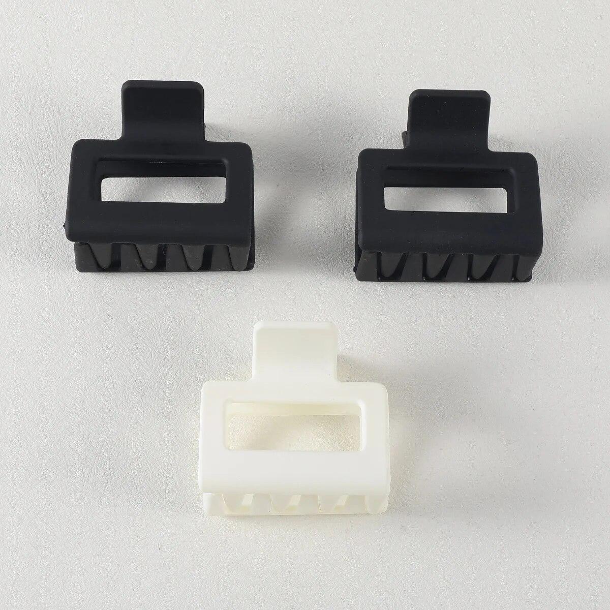 

3 шт. Зажимы для волос среднего размера для женщин, девушек, матовые прямоугольные маленькие заколки для волос, корейские заколки, зажим для хвостика, аксессуары для волос