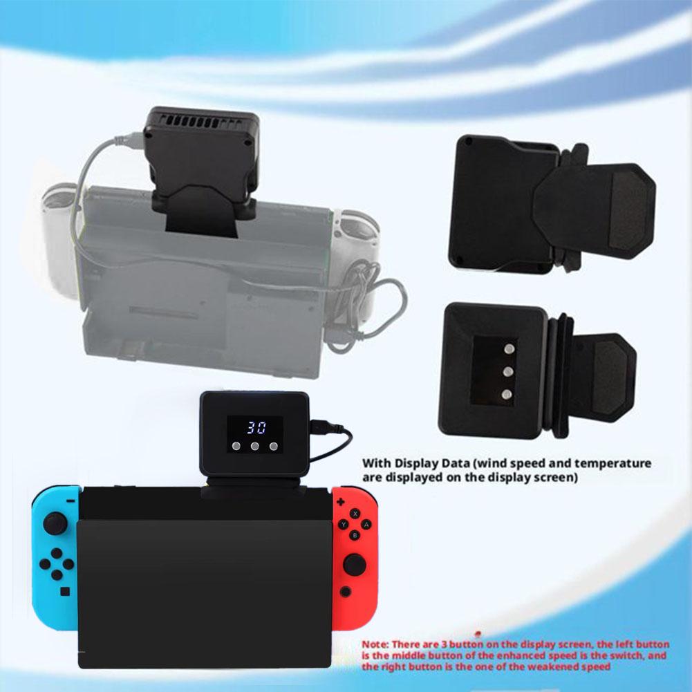 Cooling Fan For Nintendo Switch 2 Game Console Heat Dissipation Fan Dock Cooler With LED Display For NS 2 Host Heat Sink