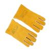 Paar Schweißerhandschuhe Rutschfest Hitzebeständig Schweißabsorbierend Goldgelb für Arbeitssicherheit