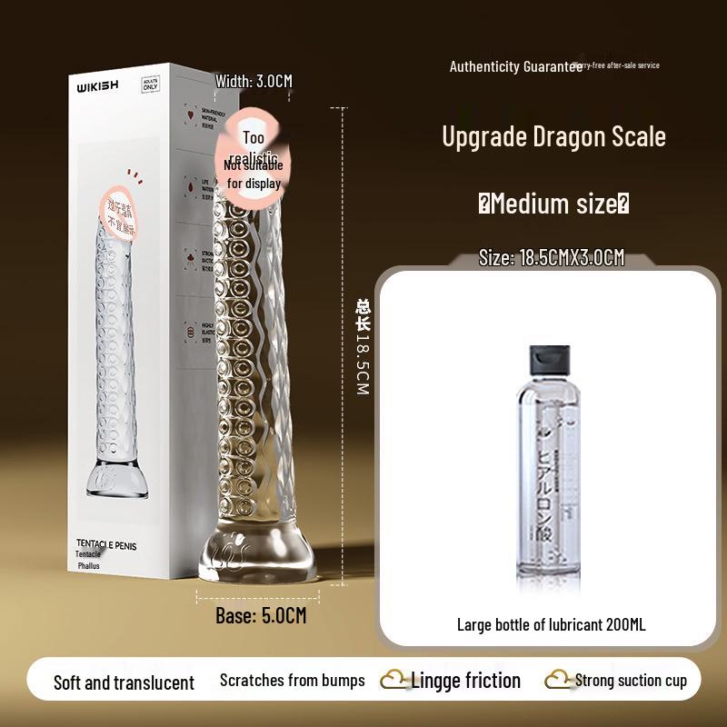 Deba Transparent Tentacle Crystal Anal Plug - Female Masturbator Adult Toy