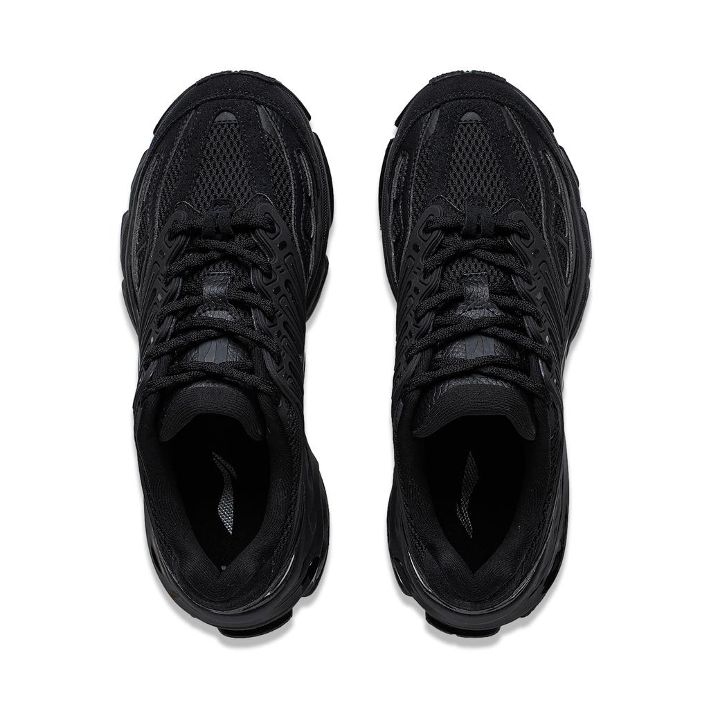 New LiNing Twenty Mountains Cushioning Anti Slip And Wear Resistant Low Top Casual Shoes Women's Phantom Black AGCT470-3