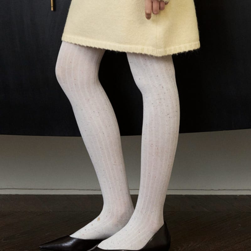 LCVE DOT POINT COTTON TIGHTS [3COLORS]