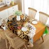Leopard Rectangular Tablecloth African Safari Animals Tablecloth Home Decor for Outdoor Travel Picnic Mat Kitchen Dining Room