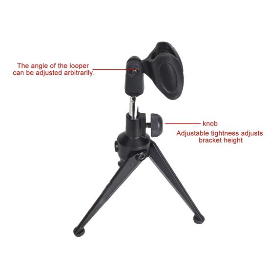 Portable Desktop Adjustable Microphone Tripod Bracket Mic Stand Mount Holder