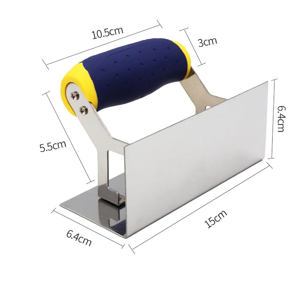 Concrete Hand Edger Stainless Steel Concrete Hand Edger Groover Tools Set Plaster Cement Finishing Wall Corner Plastering Tool