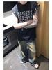 Men's Slim Retro Yellow Mud-Dyed Straight Jeans for Autumn