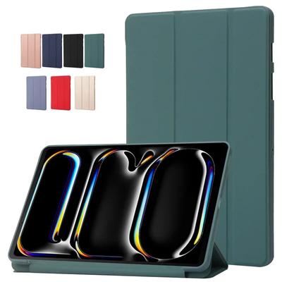 For iPad Pro 11 2024 Case Coque PU Leather Soft TPU Back Stand Tablet Shell For Funda iPad Pro 2024 iPad Pro 11 Inch 2024 Case