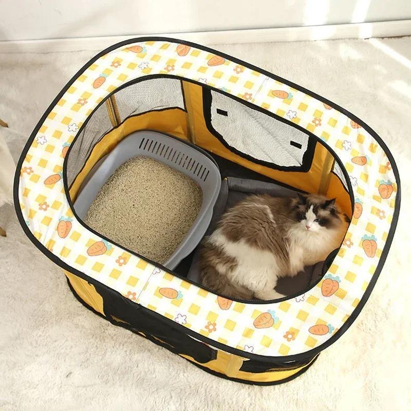 Foldable Pet Playpen - Portable Cat Delivery Room Tent Indoor Outdoor Dog Kennel Crates Pet Birthing Center Essential Supplies