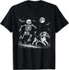 Lustiges Skelett jagt Beagle Halloween Hundemama Haustierliebhaber T-Shirt