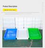 PE Thickened Plastic Square Tray for Food & Hardware Storage