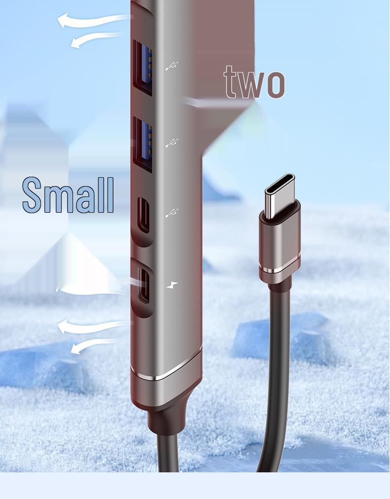 Type-C Multi-Function Expansion Dock: USB 3.0 Hub for Mouse, Keyboard, U Disk, and OTG Conversion.