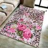 EPeddler Home Modern Leopard Effect Flower Pattern Digital Printing Washable Non-Slip Dot Base New Generation Living Room, Kitchen, Bedroom Carpet and Floor Mat