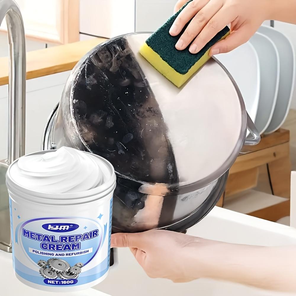 All-Metal Polishing Kit - Fast and Effective Gloss Restorer, Suitable for Chrome, Stainless Steel, and Painted Metals - Includes