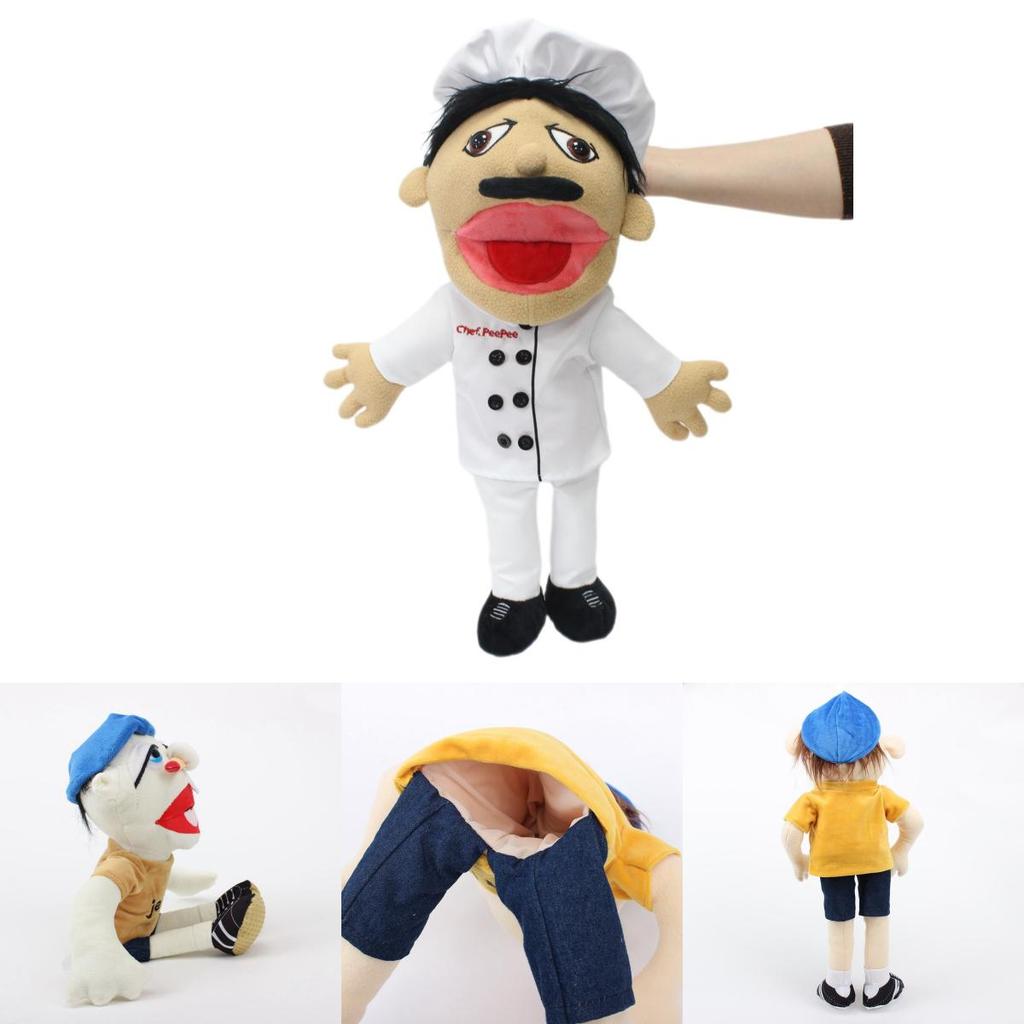 Quirky Jeffy Cartoon Plush Puppet Hand Puppet For Creative Play And Parent Child Interaction