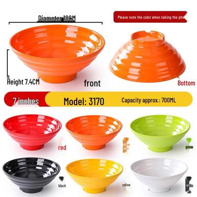 Nordic Style Melamine Soup Bowls - 7 Inch (2-Pack)