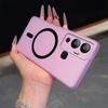Frosted Semi Clear Magnetic Phone Case for infinix HOT 12 Play Soft TPU Shockproof Cover