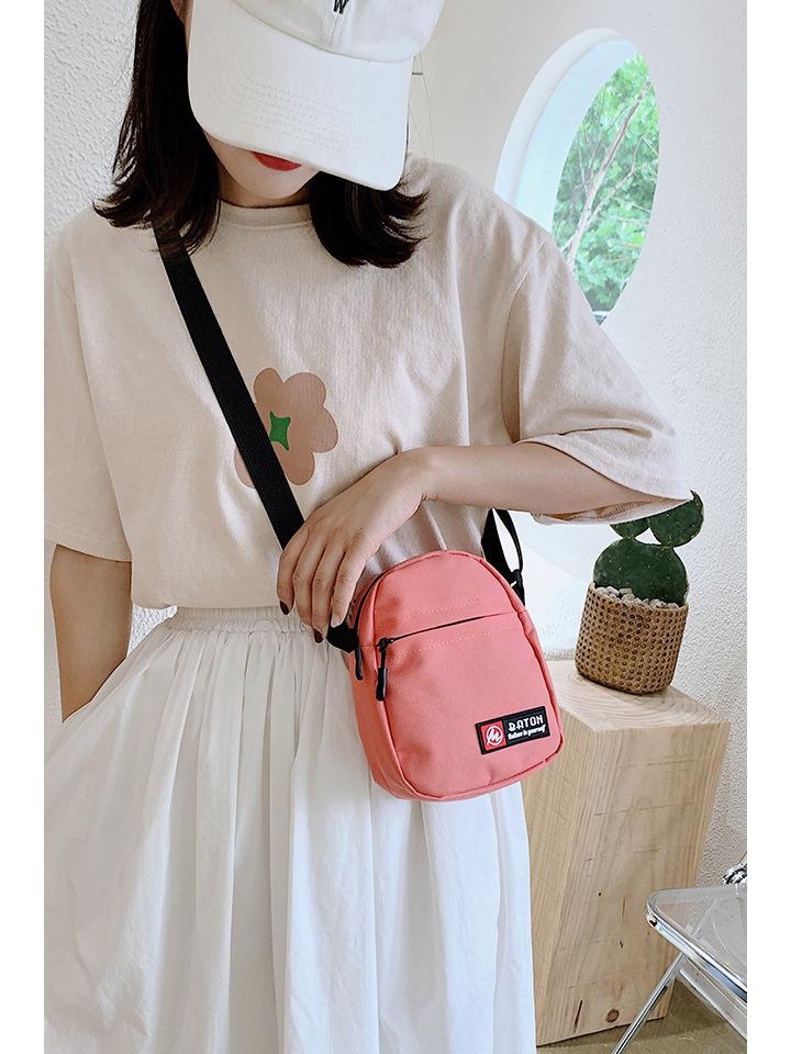 

Трендовая мини-холщовая сумка кроссбоди 2023 - Универсальная для мужчин и женщин, стильная для студентов и интернет-знаменитостей темно-розовый