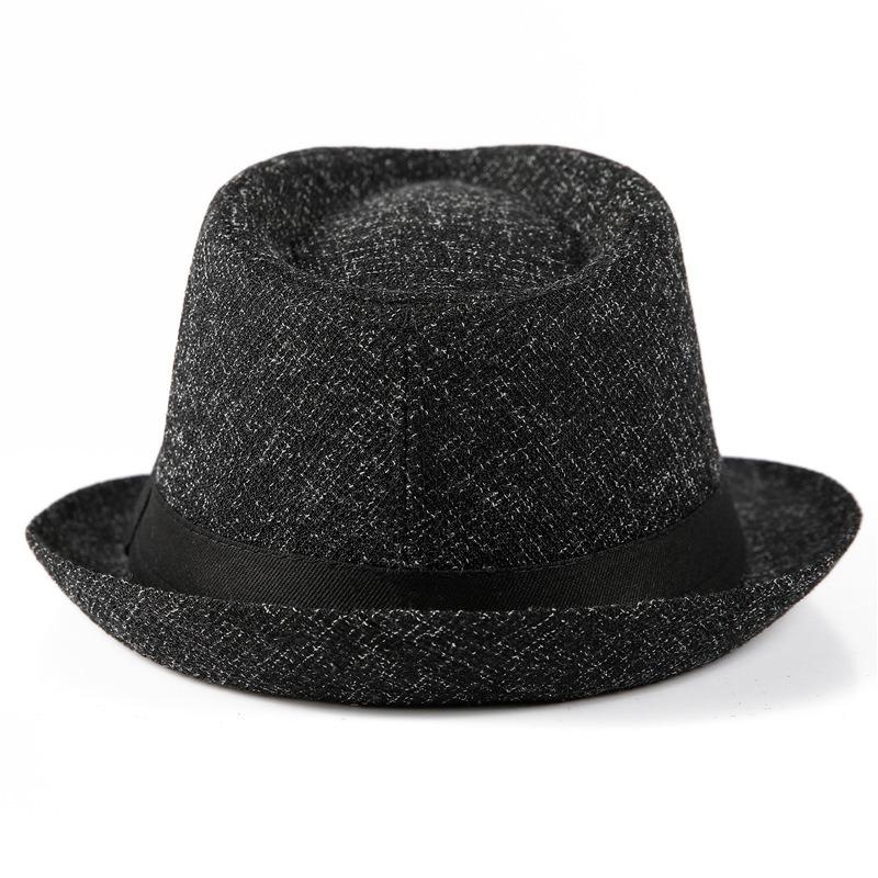 Top Hat Men's Vintage Jazz Hat Spring Summer Autumn Suit Hat British Gentleman's Hat