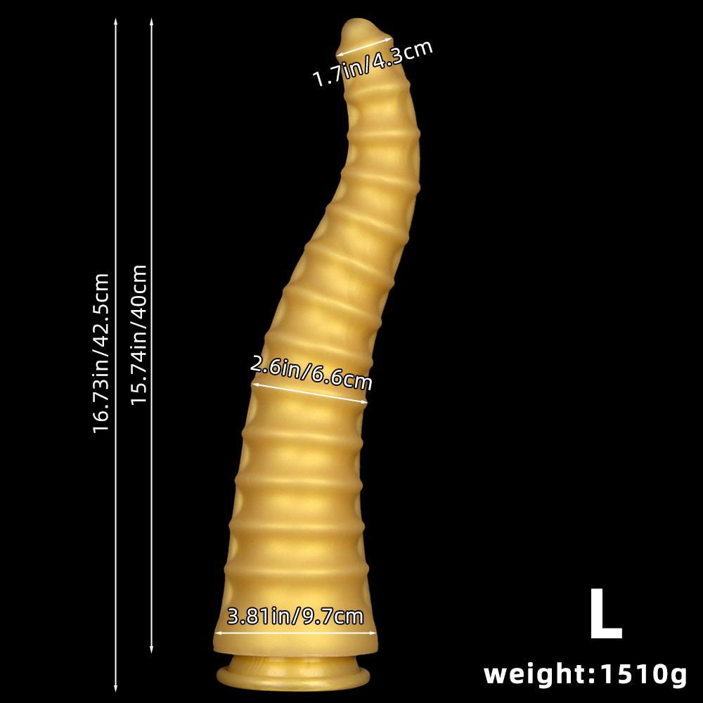Silicone Pointed Layered Refreshing Black Horse Penis for Men and Women  Large Anal Plug Anal Plug Simulation of Masturbator