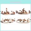 Fun Wooden City Transportation Train Track Assembly Building Blocks Kid Toy Set For Toddlers And Early Education