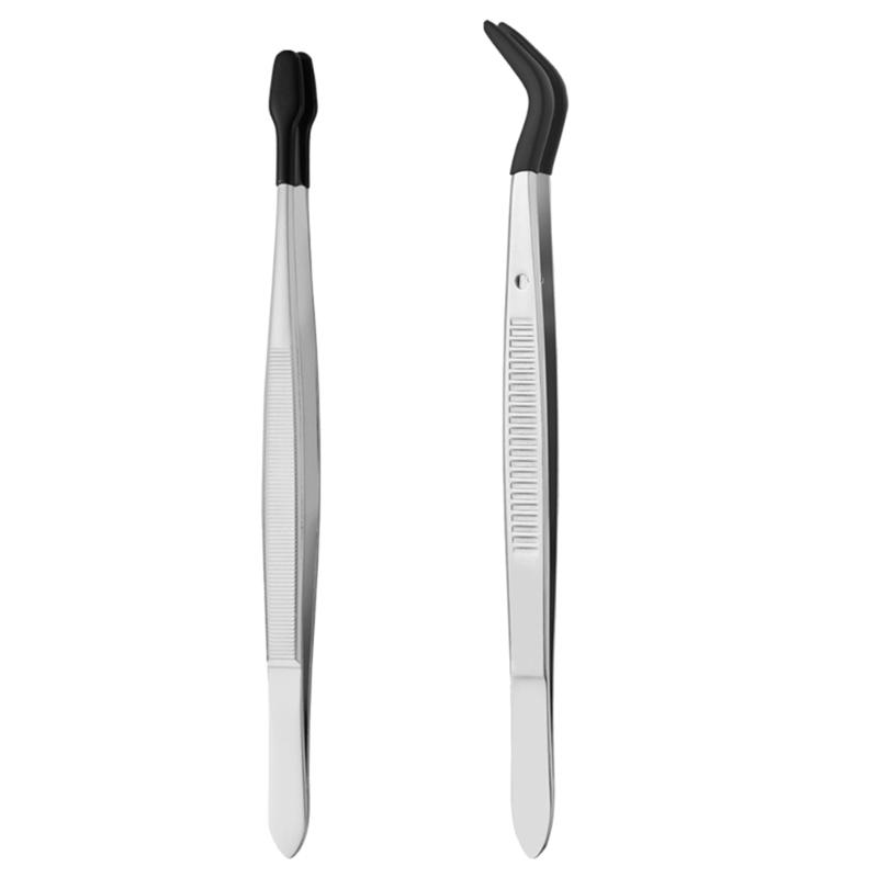 

Набор пинцетов для ювелиров, удобные инструменты для пинцетов, стальной пинцет для поделок, коллекционирования марок и изготовления ювелирных изделий 1