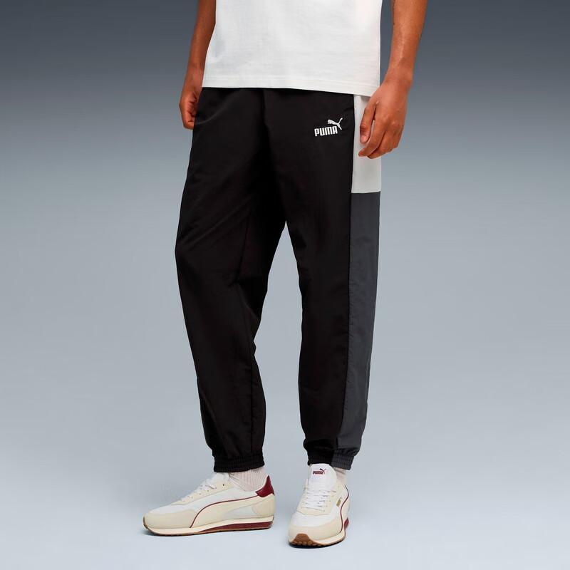 Puma Ess Block Woven Pants Men Bottoms 691061-01