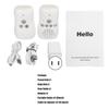 2.4GHz Wireless Audio Baby Monitor Two Way Intercom Baby Care Monitor with Night Light 100‑240V