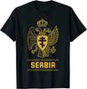Serbia Serbian Serb Srbija Eagle Unisex TShirt Short Sleeve Casual Cotton ONeck Summer Shirt