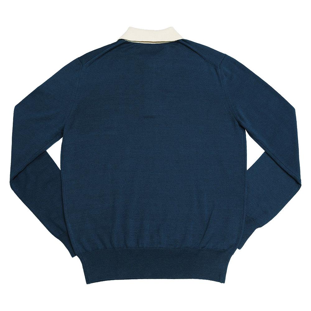 Solti Combination Polo Knit (Blue)