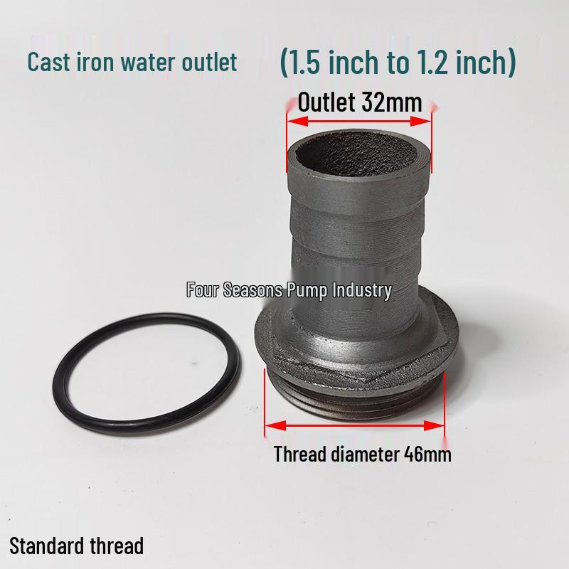 2-inch To 1-inch Cast Iron Elbow for Submersible Water Pump