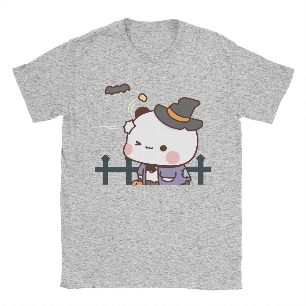 Novelty Dudu Bubu Halloween Bat T-Shirt Men Crewneck Pure Cotton T Shirt  Short Sleeve Tee Shirt 4XL 5XL 6XL Clothing