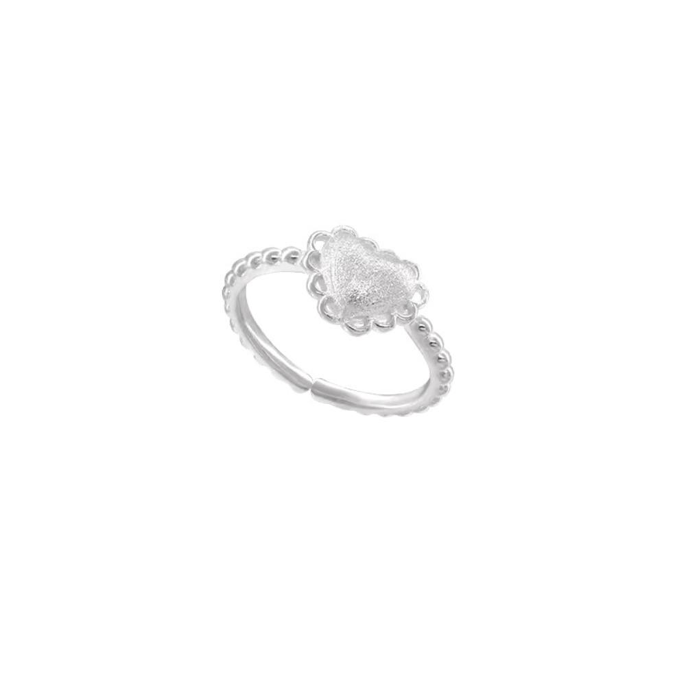 Love Ring Women's Light Luxury Niche Style Sweet Delicate Lace Open Ring