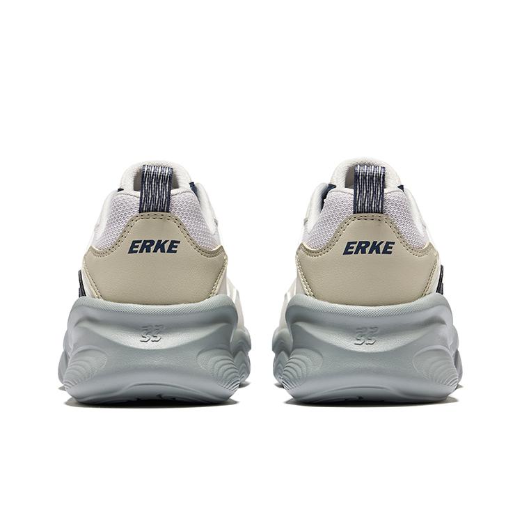 Hongxing Erke Jingying 2.0 Retro Trend Durable Breathable Low-Top Casual Shoes Men sneaker Cloud-Gray Crystal-White 51125202422-103