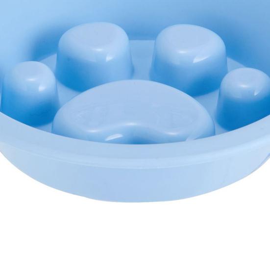 Dog Slow Feeder Bowl, Non-Slip Pet Feeding Bowl, Raised Paw Print Design, Anti-choke Pet Food Dish for Cats And Dogs