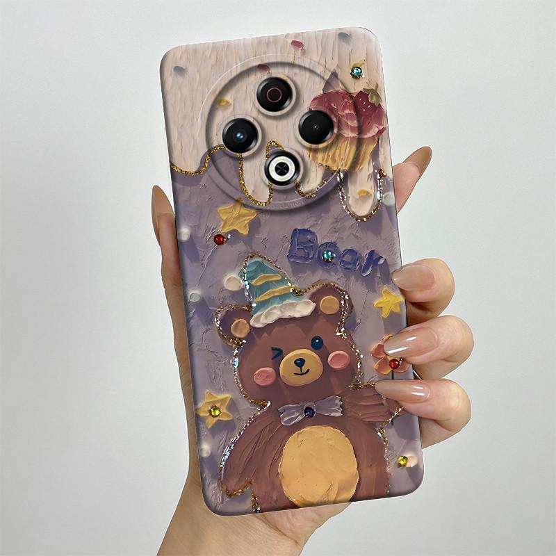 For Tecno Spark 30 4G KL6 Phone Case Cover Silicone Sweet Painted Shell Cartoon Funda Lovely Printed Protective Casing Coque