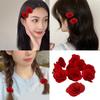Pack of 10 Rose Flower Hair Clip Elegant Design NonSlip Teeth Barrettes for Women Girls Daily Hair Styling Accessories