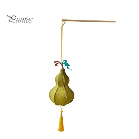 Glowing Lantern Decor DIY Cloth Fruit Kit, Pear Persimmon Gourd Material Set Crafts, Handmade Assembly Toy for Mid-Autumn Festival Decorative Hanging