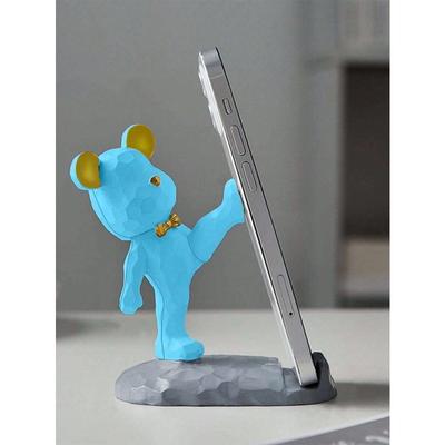 Cute Bear Shape Phone Stand Decoration, Compatible with Both Mobile Phone and Tablet, Suitable for Desk, Bedside, Living Room, Study, Bedroom, Gift