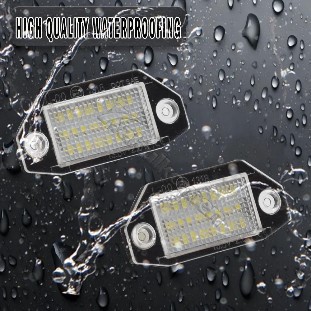 LED License Number plate light For Ford Mondeo MK3 2000-2007 4D/5D 6000K 13.5V White license plate Lamp Light Car Accessories