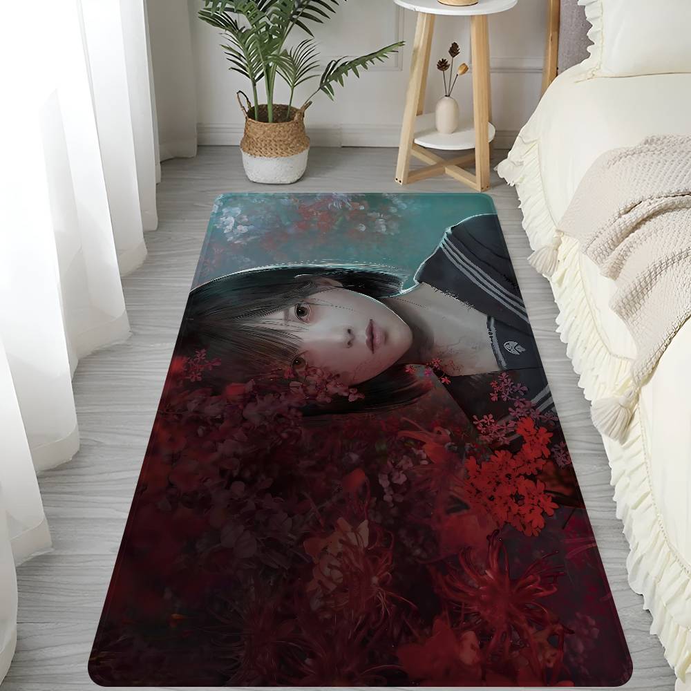 Horror Game S-Silent H-Hill Entrance Door Mat Nordic Style Bedroom Living Room Doormat Home Balcony Anti-Slip Modern Home Decor