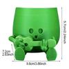3.14" Happy Face Planter Handmade 3D Printed Cute Guitar Planter Theme Succulent Pot For Guitar Lovers