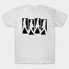 Men Black Print T-shirt The Music Uk No-Cut Transfer Paper Print Cotton Tshirt