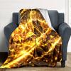 1pc Agatsuma Zenitsu Blanket, Gift, for Men and Women, Soft Blanket, Good for Sofa Bed Couch Travel, Lightweight Flannel Blanket