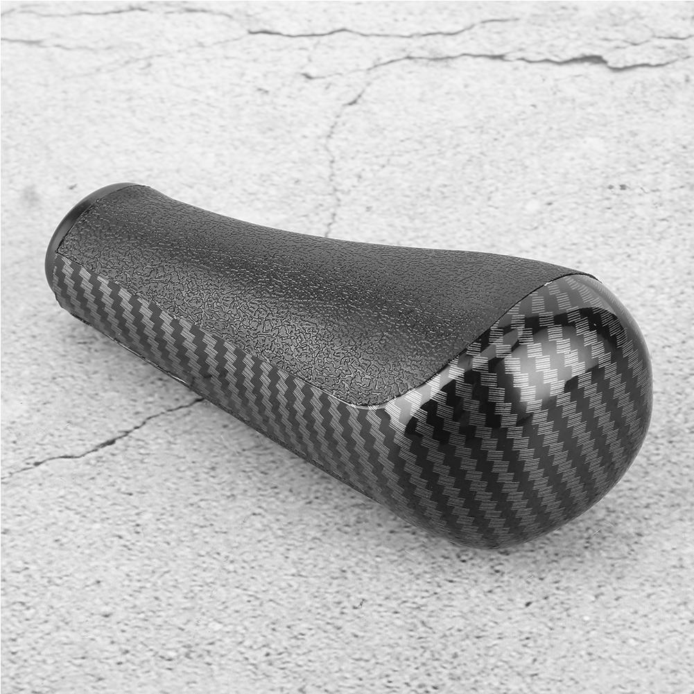 Carbon Fiber Muster Auto Schaltknauf Kopf Zubehör Fit für Peugeot 206 207 208 307 308 408